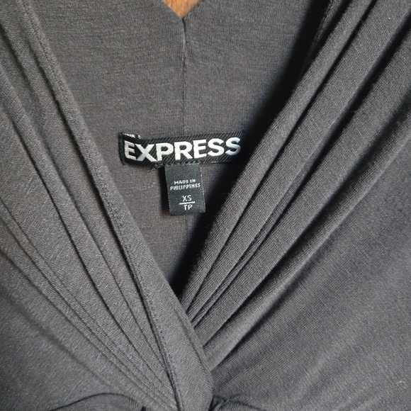 Express Elegant Gray Sleeveless Dress - Picture 3 of 4